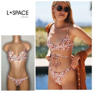 New. L*SPACE bikini set. M-top/L-bottom. Retails $214. Runs small